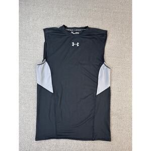 Under Armour Compression Shirt Mens Medium Heat Gear Black Active Tank